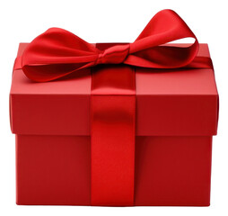 Sticker - PNG Gift box ribbon red.