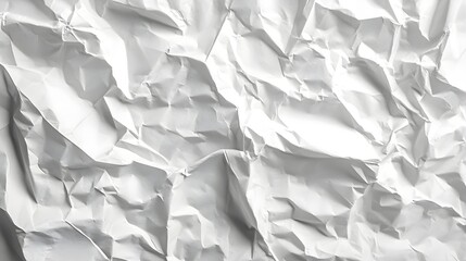 Sticker - Crumpled White Paper Texture Background