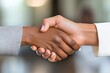 © Aidas - A closeup handshake between a businesswoman and a client symbolizing trust