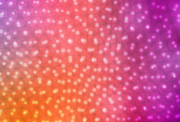 Wall Mural - light pink, yellow vector template with circles.