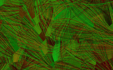 Wall Mural - light green, red vector background with abstract shapes.