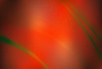 Wall Mural - light red vector pattern with curved lines.