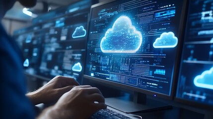 Cloud Computing Network Security Concept