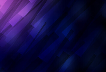 Wall Mural - Dark Purple, Pink vector background with rectangles.