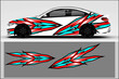 © Soxlam - Car wrap design vector. Graphic abstract stripe racing background designs for wrap cargo van, race car,