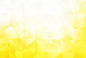 Wall Mural - light yellow vector polygonal background.