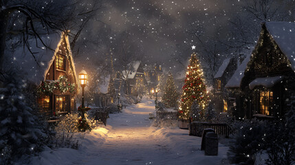 Wall Mural - Beautiful Christmas background