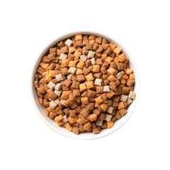 isolated dog food ready to use