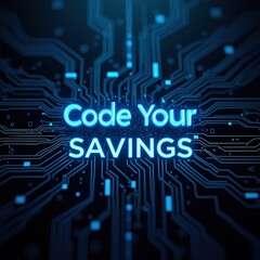 Code Your Savings - Digital Finance Concept