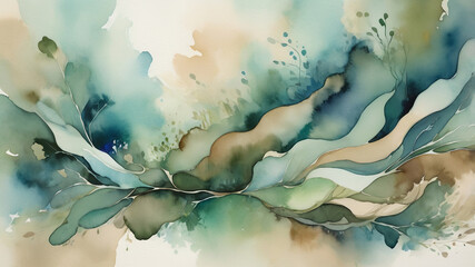 abstract background Organic Serenity: A Harmony of Nature's Hues