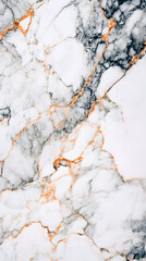 Wall Mural - natural White marble texture wallpaper, abstract luxurious marble background with grey veins.