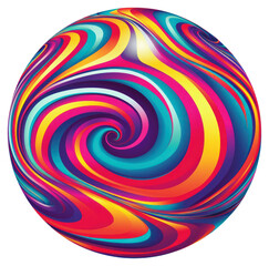 Sticker - PNG A ball sphere spiral creativity.