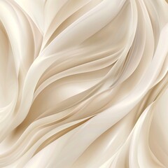 Cream Colored Silk Fabric Draped and Flowing