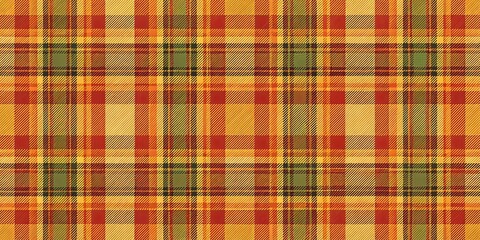 Autumn-inspired tartan seamless pattern background perfect for fall designs