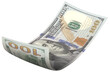 © Sakunrat - 100 US dollar note flying in different angles and orientations.