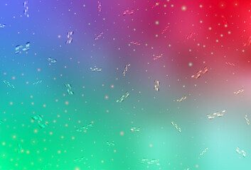 Wall Mural - Light Green, Red vector layout in New Year style.