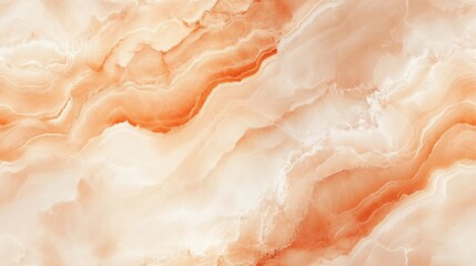 Poster - Seamless ivory marble with peach veins, [Abstract Background Marble], [Warm and soft]