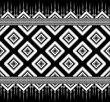© NARONG JHANWATTANA - Design vector in black and white color. Traditional Aztec geometeric seamless