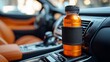 © PaulShlykov - Top Notch Beverage Holder Designed for Car Displayed in luxury Car Interior