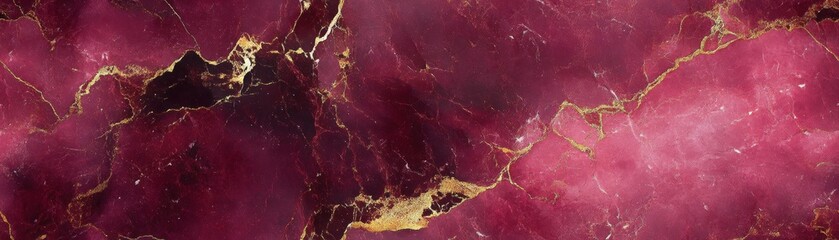 Poster - Seamless marble pattern in rich maroon with subtle gold accents, [Abstract Background Marble], [Bold and sophisticated]