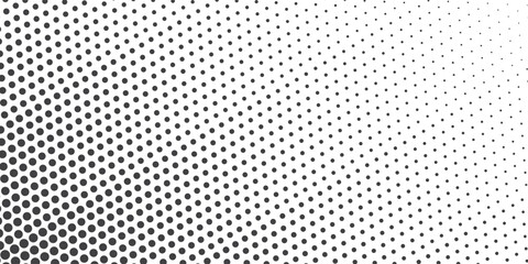 Wall Mural - Abstract halftone dotted background. Futuristic grunge pattern, dots, waves. Vector modern pop art style texture for posters, sites, business cards. vector ilustration	