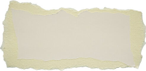 Wall Mural - White ripped paper torn edges strips isolated on white background