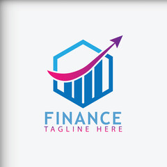 Wall Mural - finance accounting logo vector illustration 