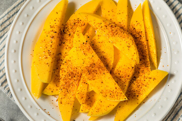 Wall Mural - Healthy Mexican Sliced Mango with Tajin Spice