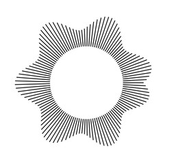 Aufkleber - Wavy sound ring design that creatively represents audio frequencies, rhythms, and the essence of sound.