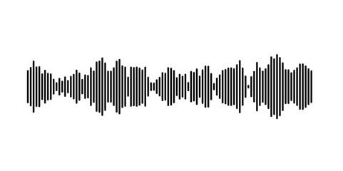Leinwandbilder - Dynamic vertical lines illustrating sound waves and audio frequencies