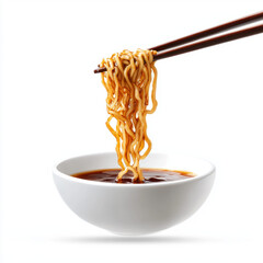 Wall Mural - Noodles with Sauce.