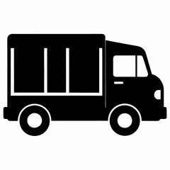 Sticker - Lorry Black silhouette