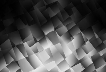 Poster - Dark Gray vector background in polygonal style.