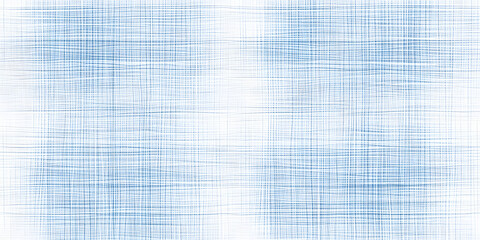 Wall Mural - Seamless abstract hand drawn grid lines in a clean simple minimalist woven mesh checkers pattern, light pastel blue and white. Baby boy or nautical theme. High resolution textile texture background..