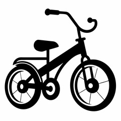 Sticker - Tricycle Black silhouette