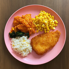 Poster - Fried Fish Dinner Plate.