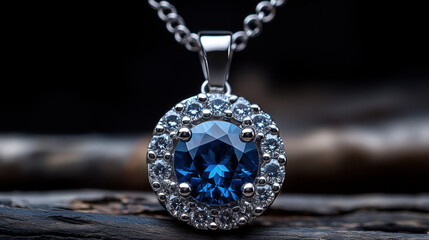 Sticker - Blue Sapphire Pendant.