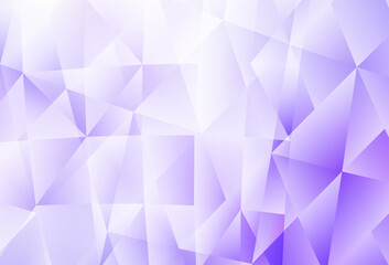 Sticker - Light Purple vector abstract polygonal background.