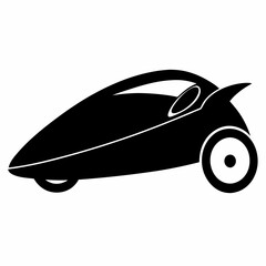 Sticker - Velomobile Black silhouette