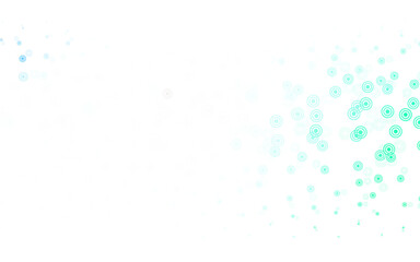 Wall Mural - light blue, green vector layout with circle shapes.