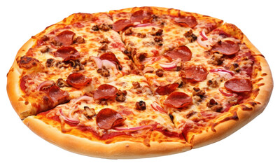 Poster - PNG Pizza food white background zwiebelkuchen.