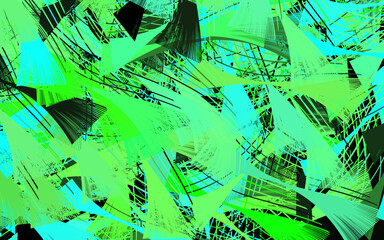 Wall Mural - Light Green vector pattern with random forms.