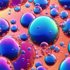 Wall Mural - background with spheres