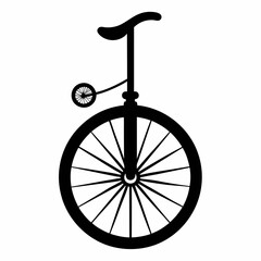 Poster - Unicycle Black silhouette