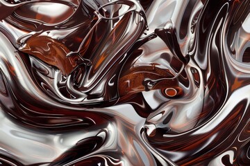 Canvas Print - Abstract Chocolate Symphony