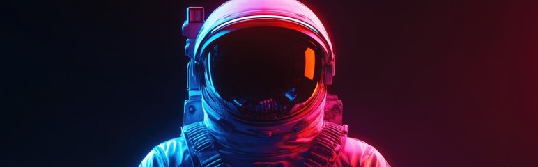 Aufkleber - A portrait of a futuristic astronaut in a space suit illustrated in 3D cartoon rendering