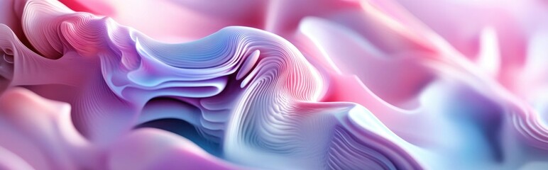 Leinwandbilder - Intriguing abstract background in gothic pastel tones rendered in 3D cartoon style evokes a holiday mood