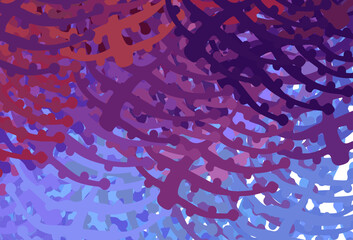 Wall Mural - light blue, red vector backdrop with memphis shapes.