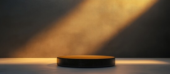 Aufkleber - Abstract minimalistic background with a pedestal 3D illustration and rendering