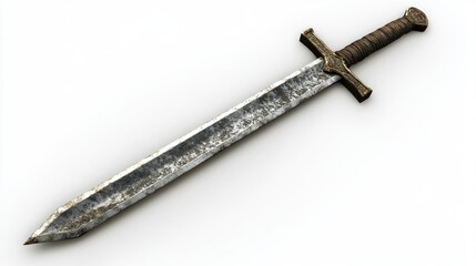 Medieval Sword With Worn Blade